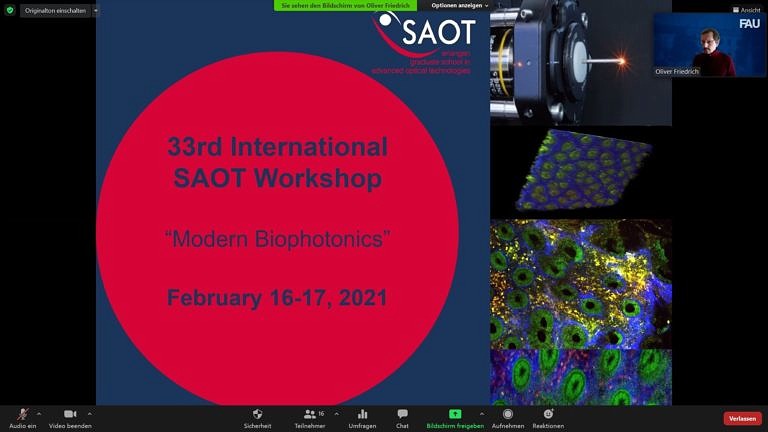 SAOT Workshop – Modern Biophotonics