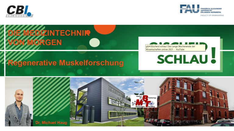 G’scheid Schlau! Regenerative Muskelforschung am MBT